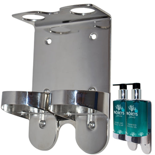 DOPPIO SUPPORTO IN ACCIAIO PER DISPENSER DA 300ML