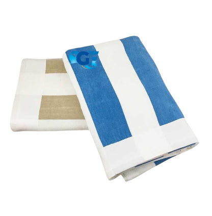 Teli mare bianco/ecrù + bianco/azzurro
