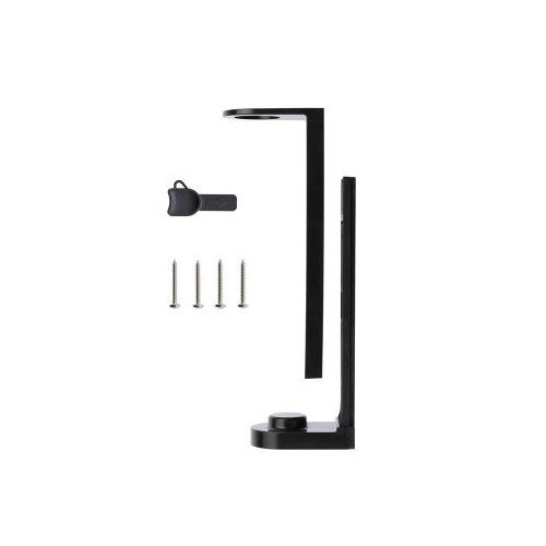Staffa Per Dispenser Da Muro In Abs , Colore Nero, Kit Con Viti